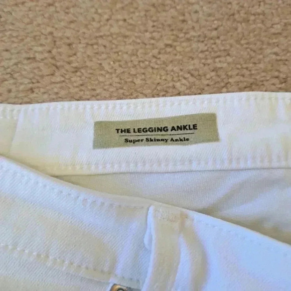 Adriano Goldschmied White Super Skinny Ankle Jeans Size 30 Legging Ankle Denim - Picture 8 of 16
